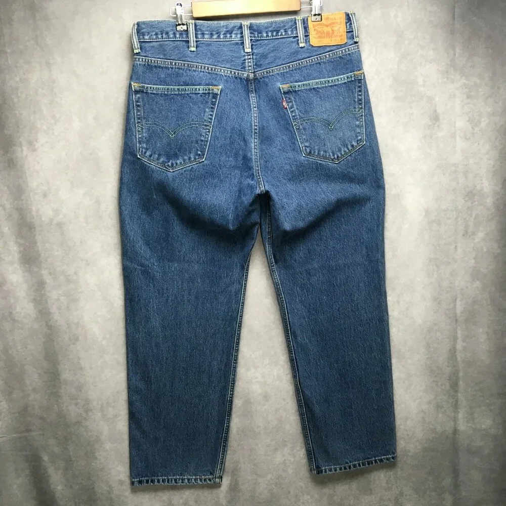 Levis‎ Mens Jeans 550 Relaxed Fit Blue size 38x30 Cotton Denim Zipper Fly