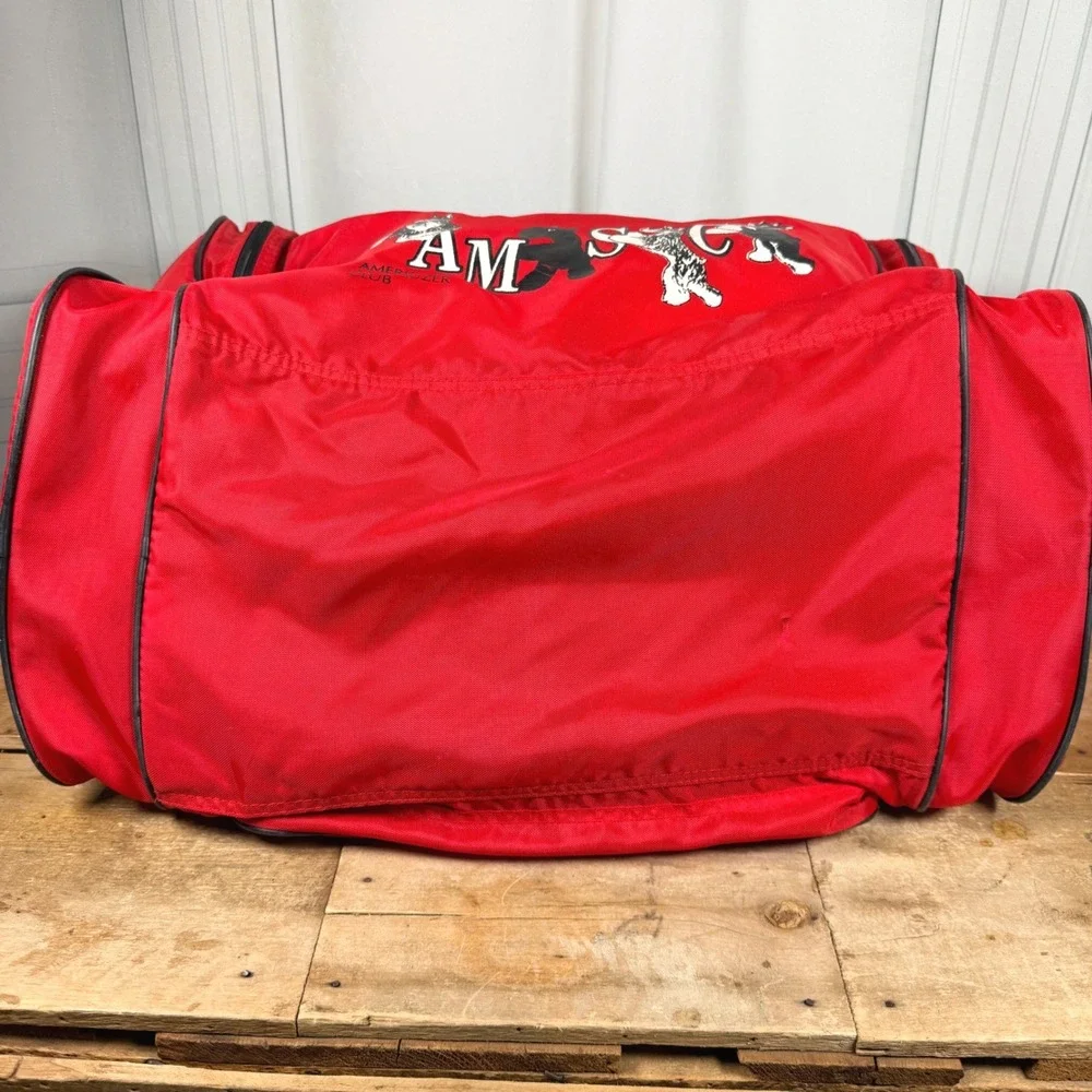 Vintage Augusta Sportswear AMSC American Miniature Schnauzer Club Duffle Bag Red