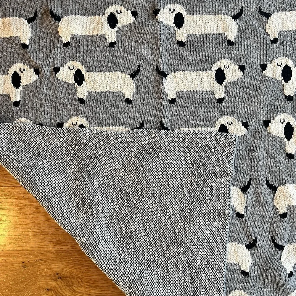 Puppy Dog‎ 100% Cotton Dachshund Weiner Dog Baby Nursery Blanket Throw 32 X 40