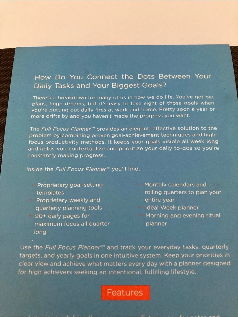 FULL FOCUS PLANNER Michael Hyatt Black Journal Plan Your Year, Design Your Days