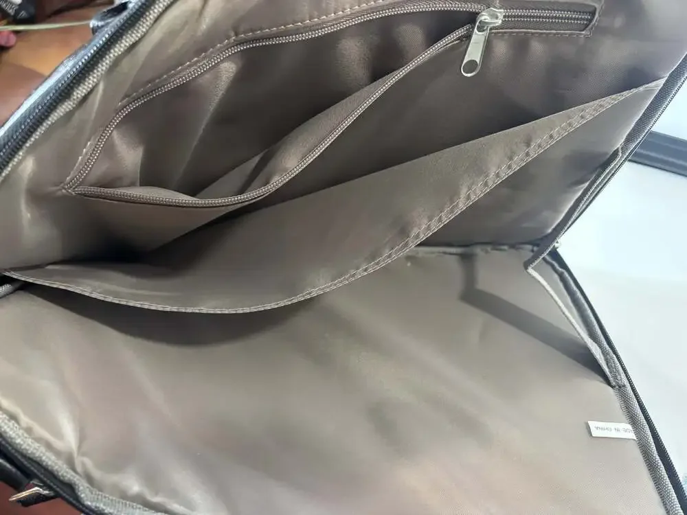 Denali Los Angeles Est. 1968 Black Faux Leather Laptop Briefcase Bag