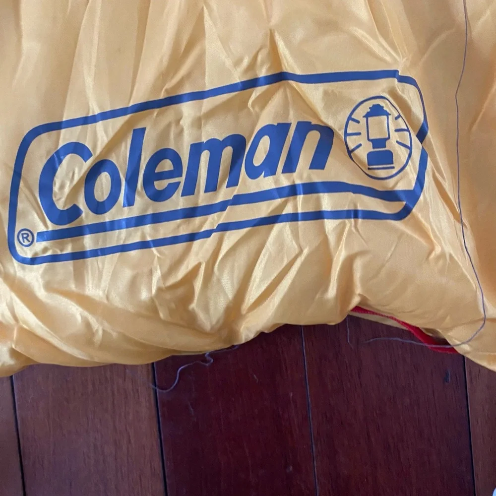 Vintage‎ Coleman yellow sleeping bag 33x70” PERFECT CONDITION