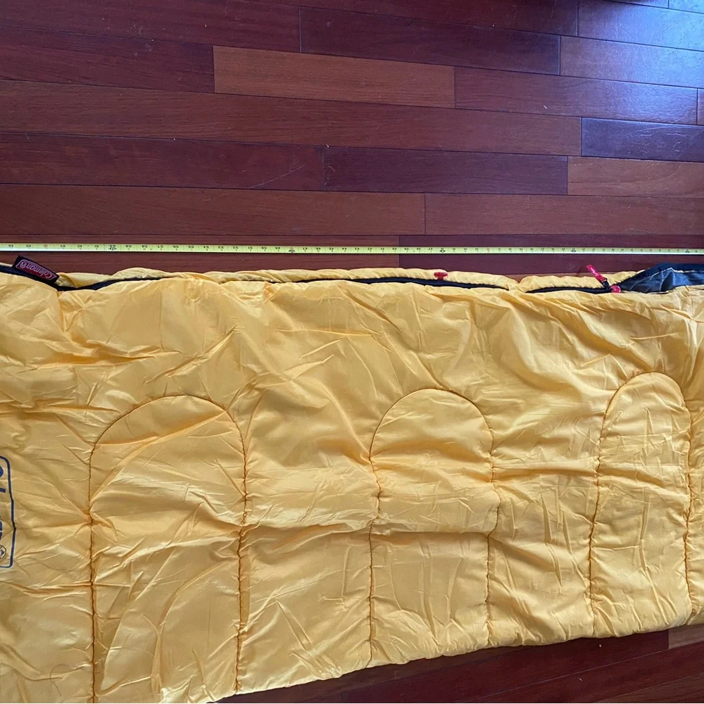 Vintage‎ Coleman yellow sleeping bag 33x70” PERFECT CONDITION