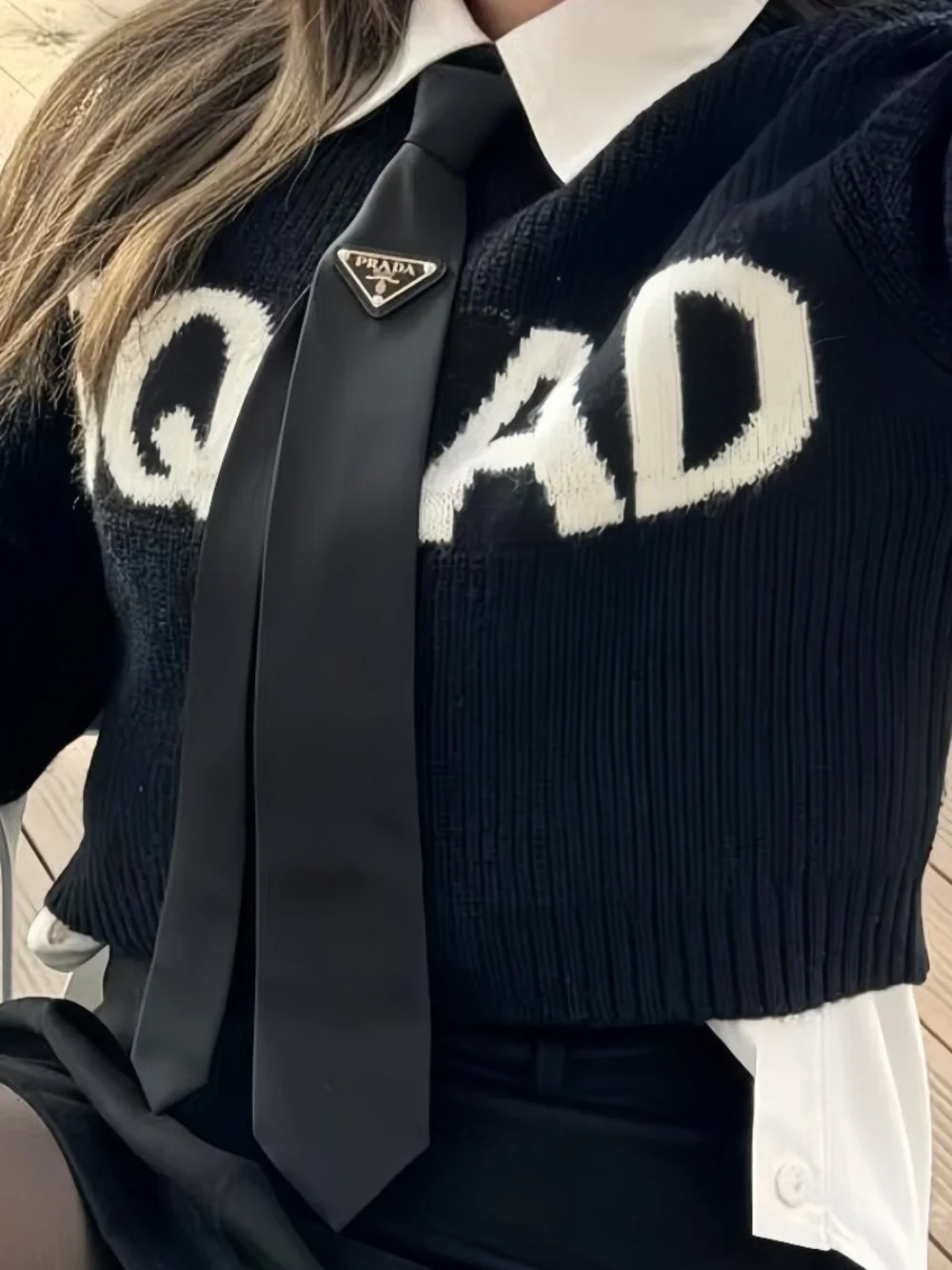 NWT Prada Unisex🖤Black Tie - Box Included😊