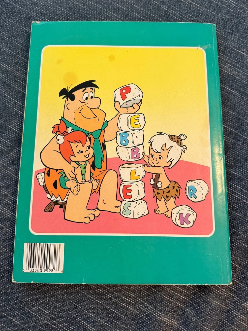 Vintage 1990 Flintstones Coloring Book Hanna Barbera Fred Wilma Pebbles