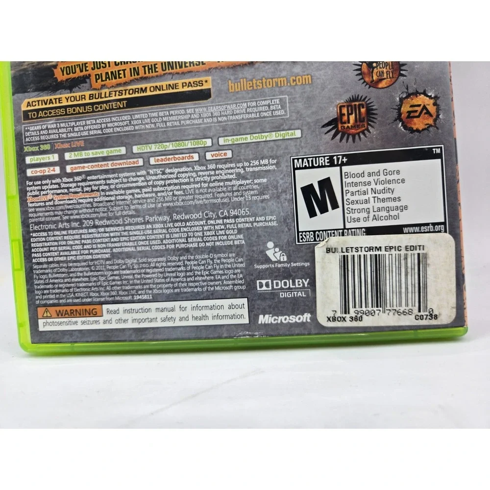 Microsoft bulletstorm epic