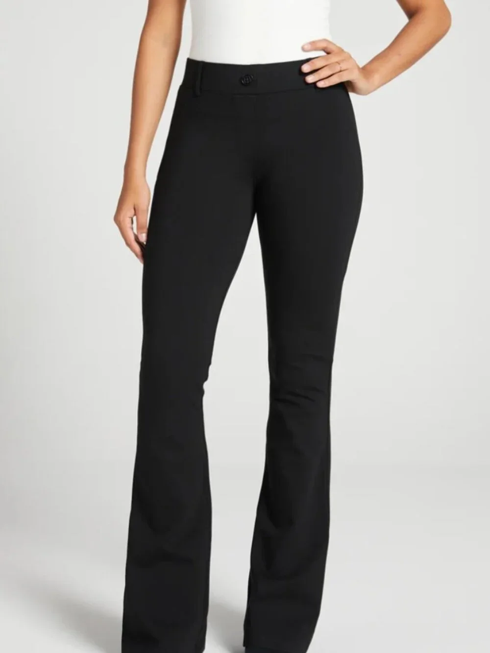 New Betabrand Black Bootcut Classic Dress Pant Yoga Pants Large