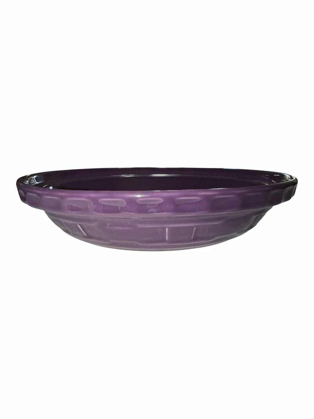 Longaberger Eggplant Pie Plate 10inch