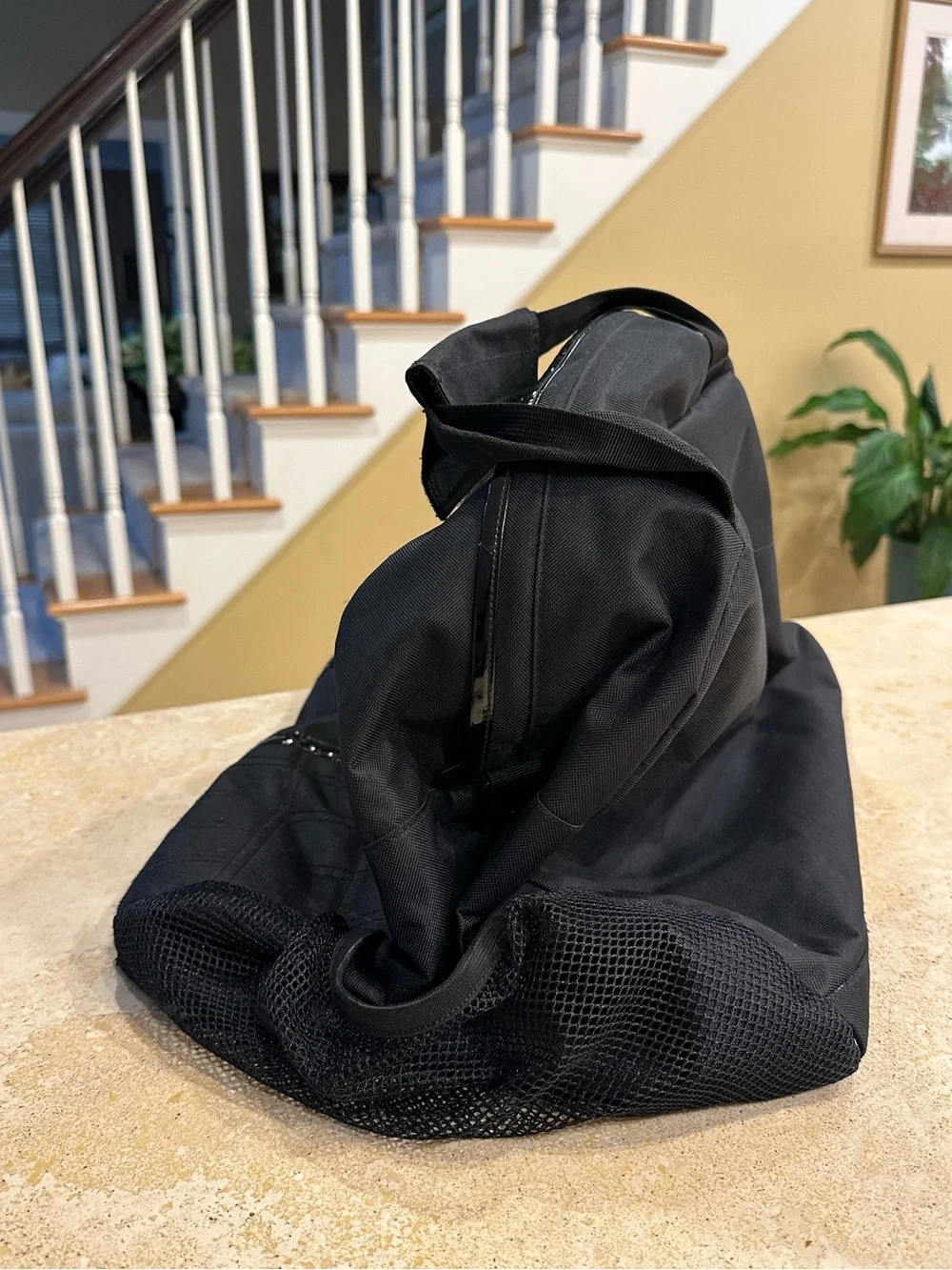 JORDAN - Black Duffle Bag with Red Jumpman Gym Travel Bag