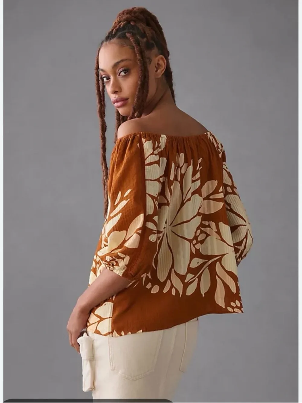 Anthropologie flowy boho elastic