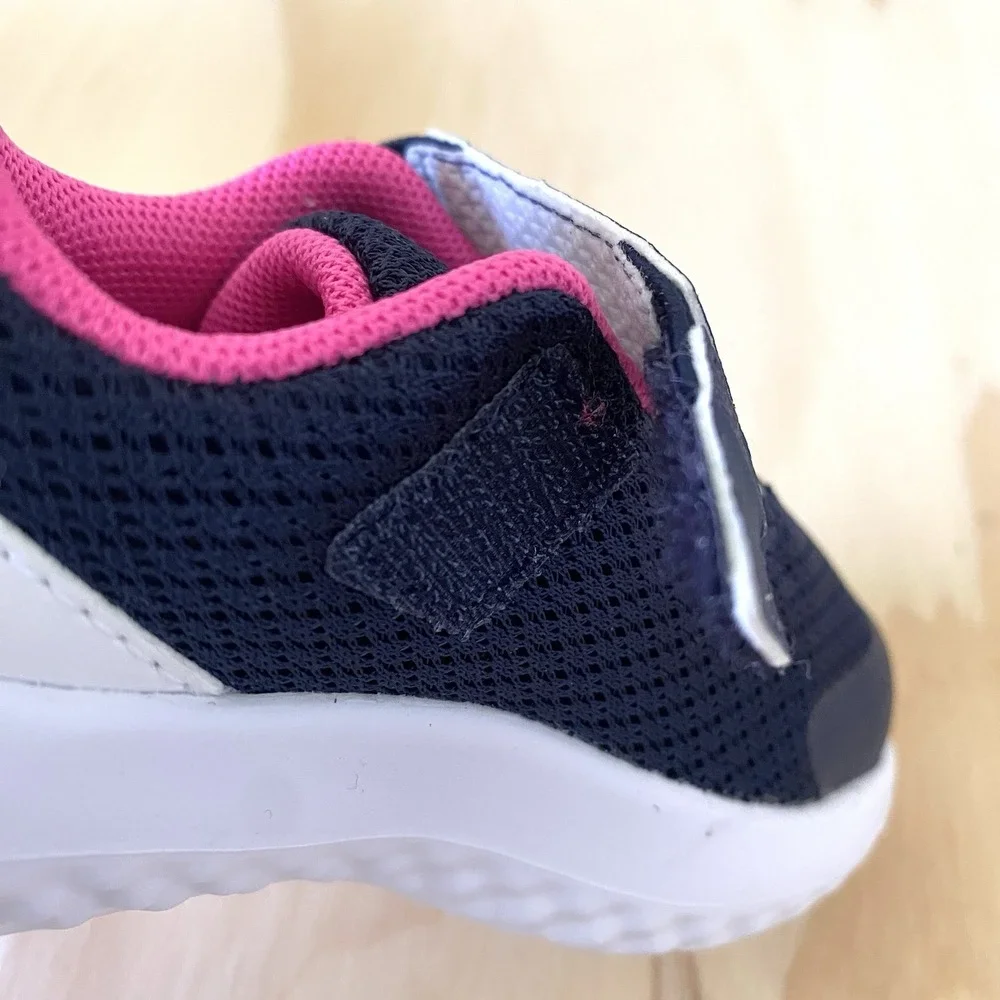 Under Armour Toddler Girls Navy & Pink Tennis Shoes Size 5K NWT