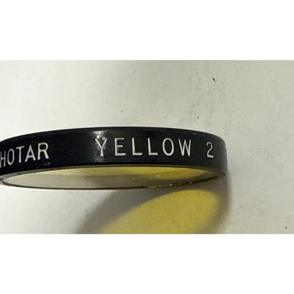 Tiffen Photar Filter Yellow #2 Series 5 USA Case Vintage Photography