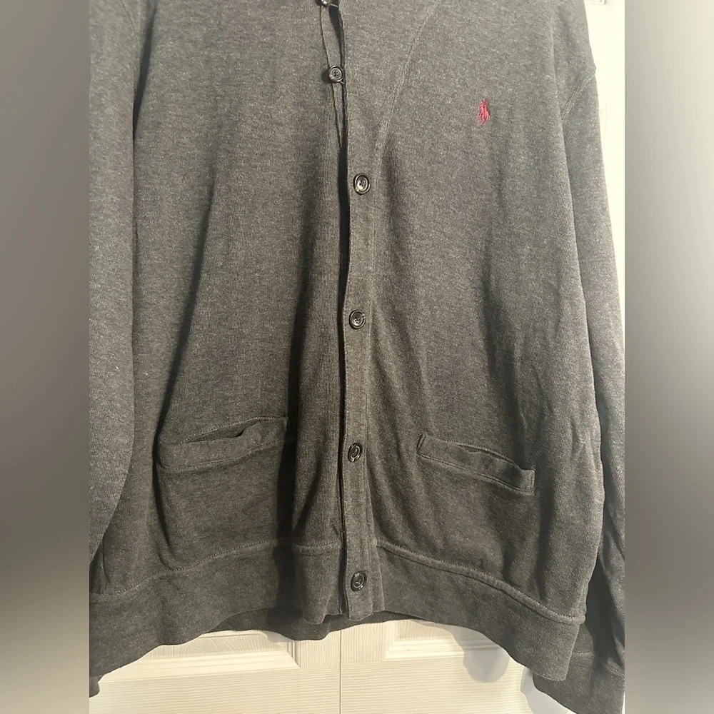 Polo Ralph Lauren Estate Ribbed Cardigan size XL gray
