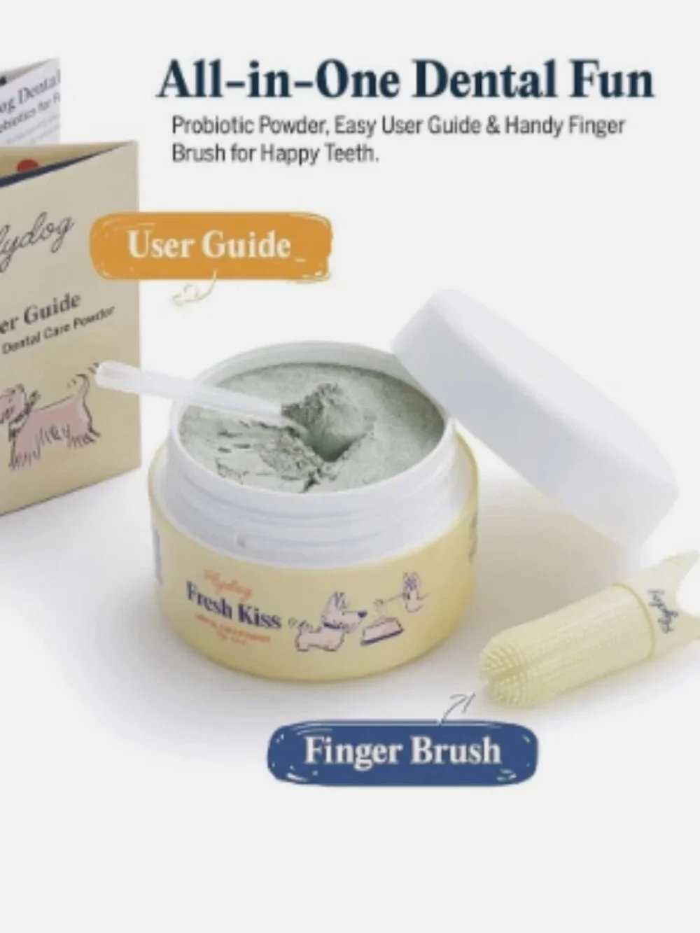 Flydog Fresh Kiss Doggie Dental Powder