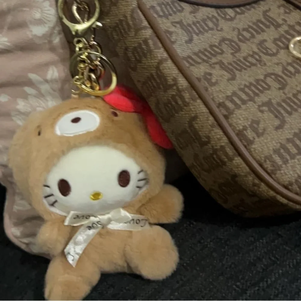 Hello Kitty bear outfit keychain in purse charms approximately 5.1 inches