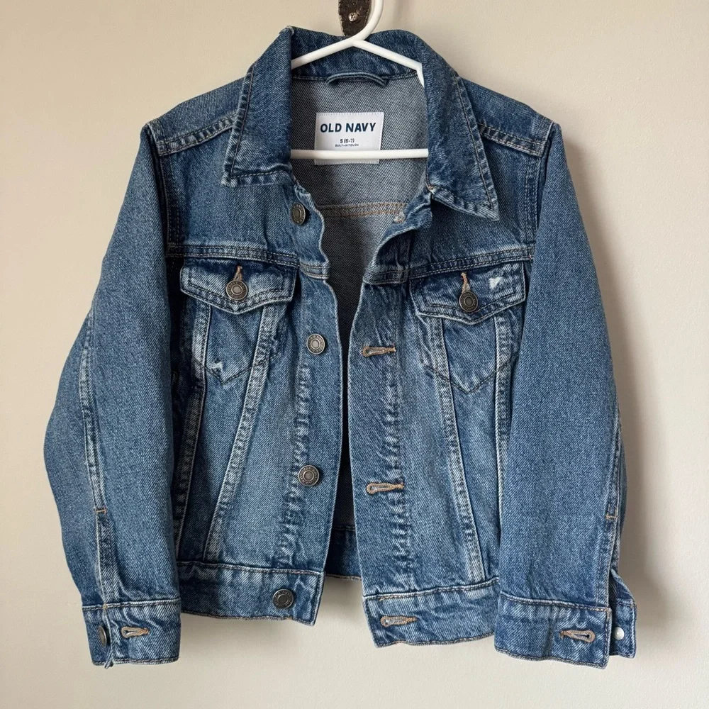 Old Navy Kids Jean Jacket - Classic Blue - Size 6-7