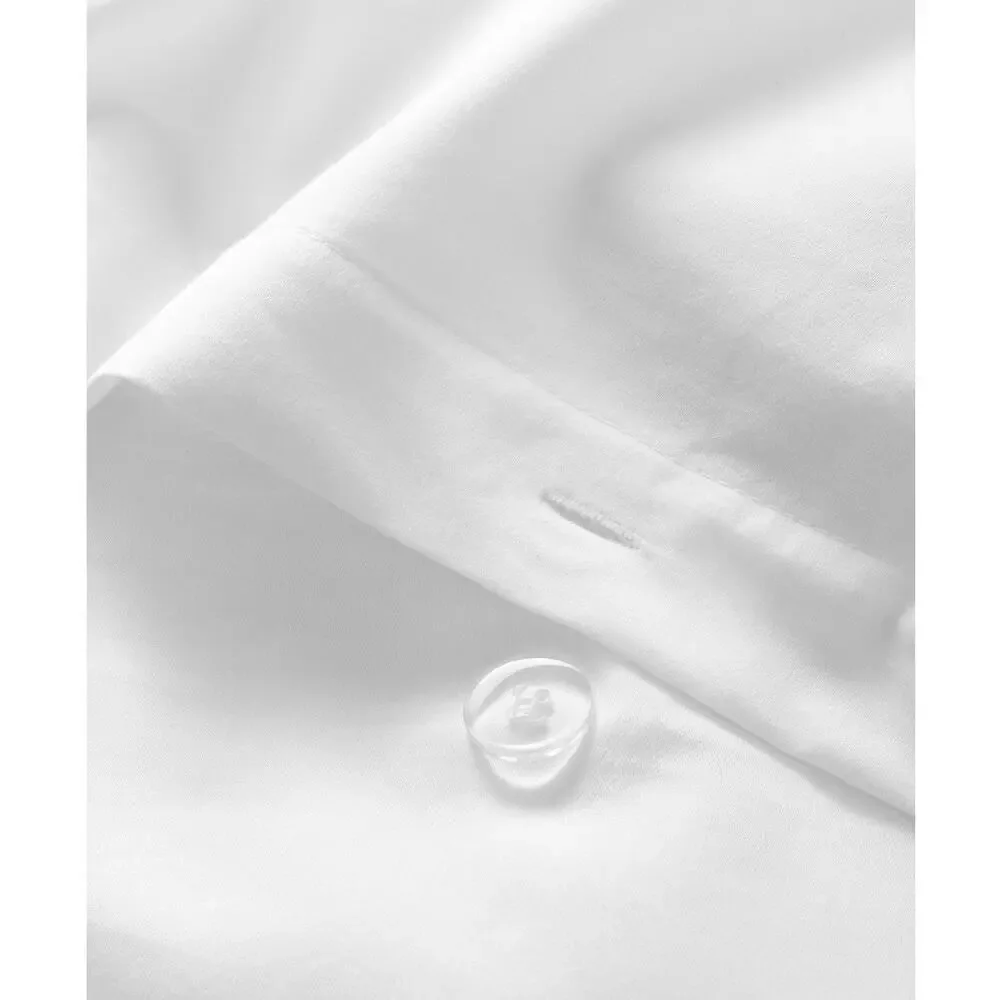 Charter Club Damask King Comforter Set White 3 Pc Cotton Blend NEW $400
