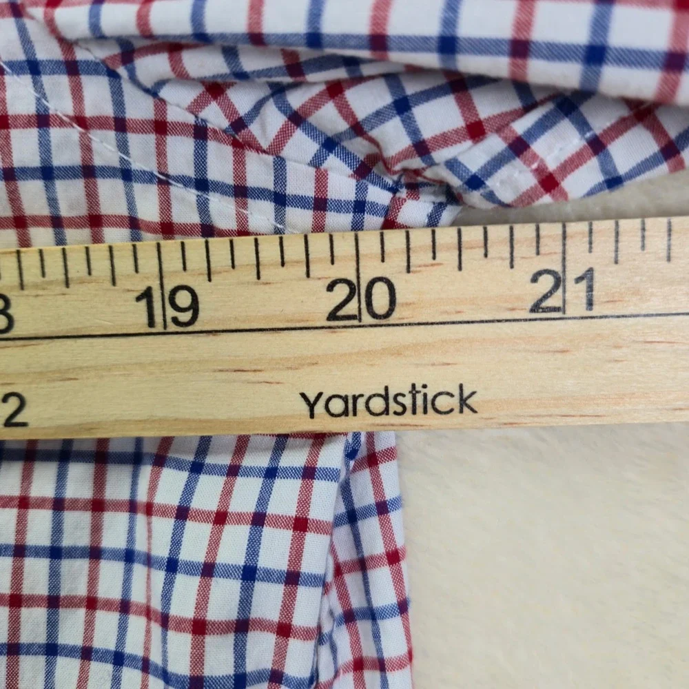 Ralph Lauren Boy Button Down Shirt Size XL 18 Windowpane Preppy Kidcore Academia