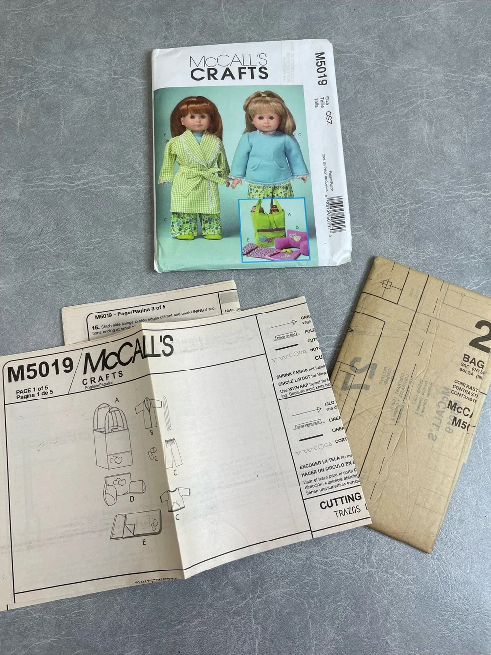 Vintage McCall's & Simplicity 18” Doll Clothes Pattern Pack #4066, M5019, & 4347