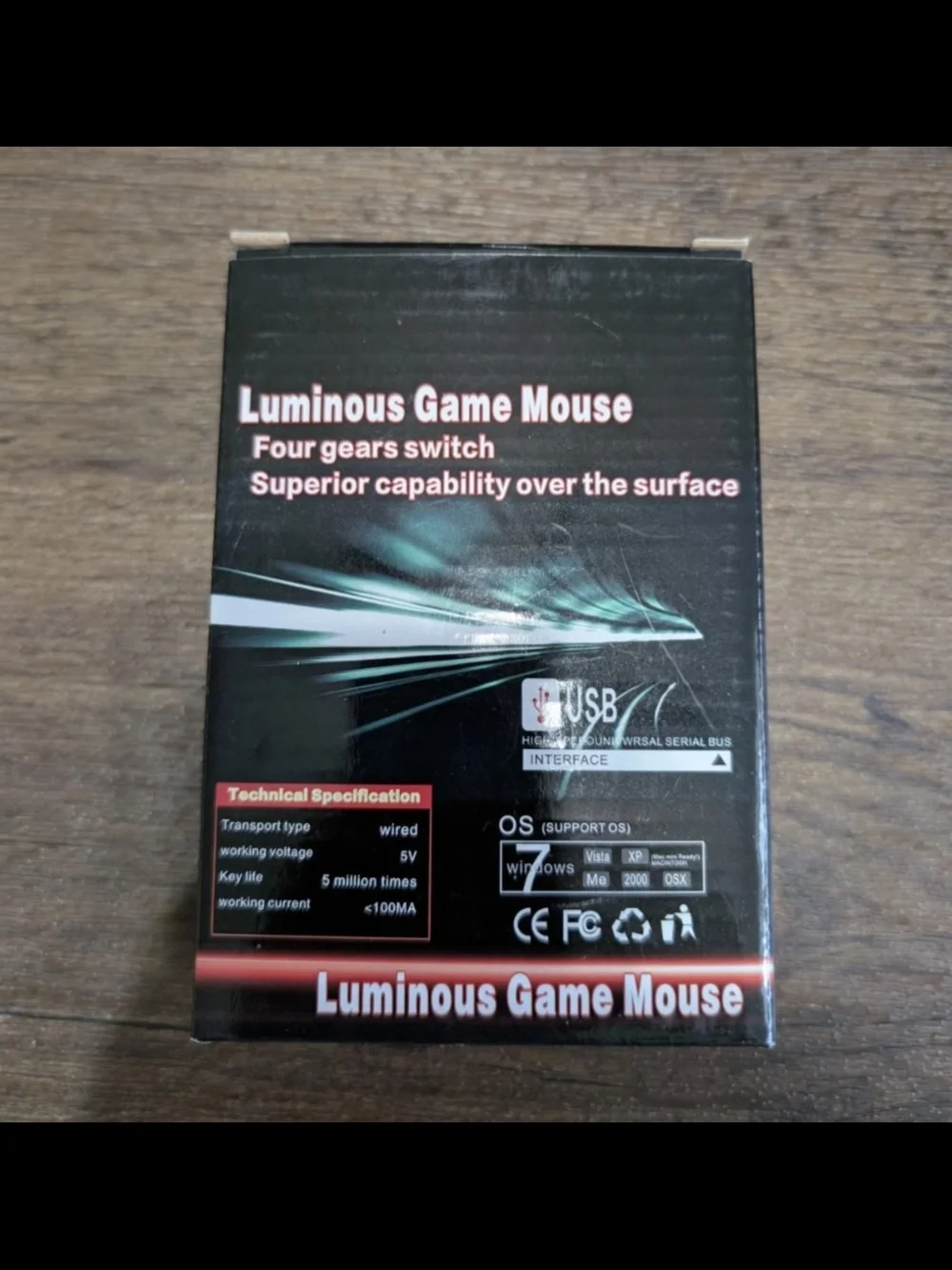 luminous gaming mouse
