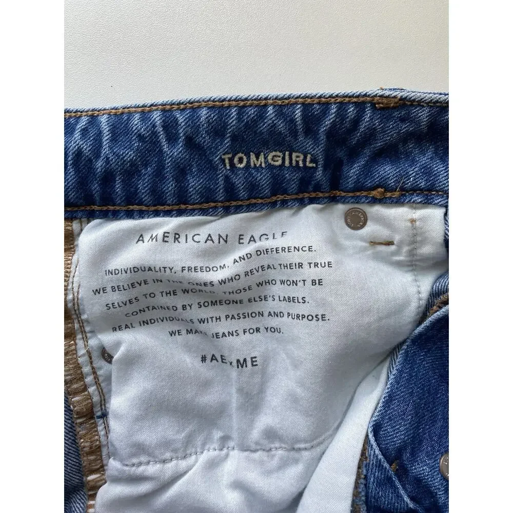 American Eagle Outfitters 100% Cotton Tomgirl Bermuda Denim Shorts Woman’s SZ 6