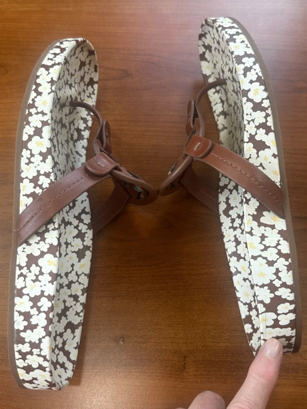 Tory Burch Brown Miller Cloud Sandal 9M, BURNT CUOIO/REVERIE COMBO Sz 8.5