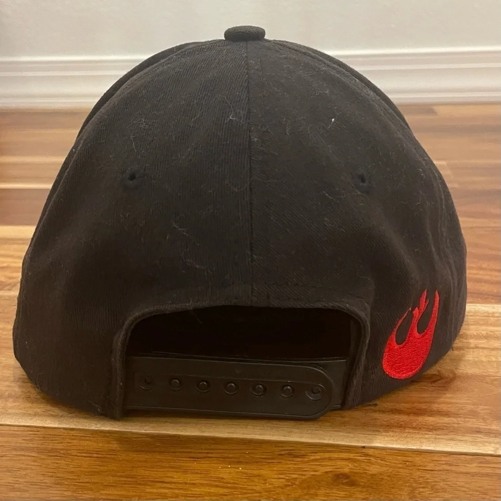 Disney Parks Star Wars Black Rebel Baseball Hat Authentic Youth Size Snap Back