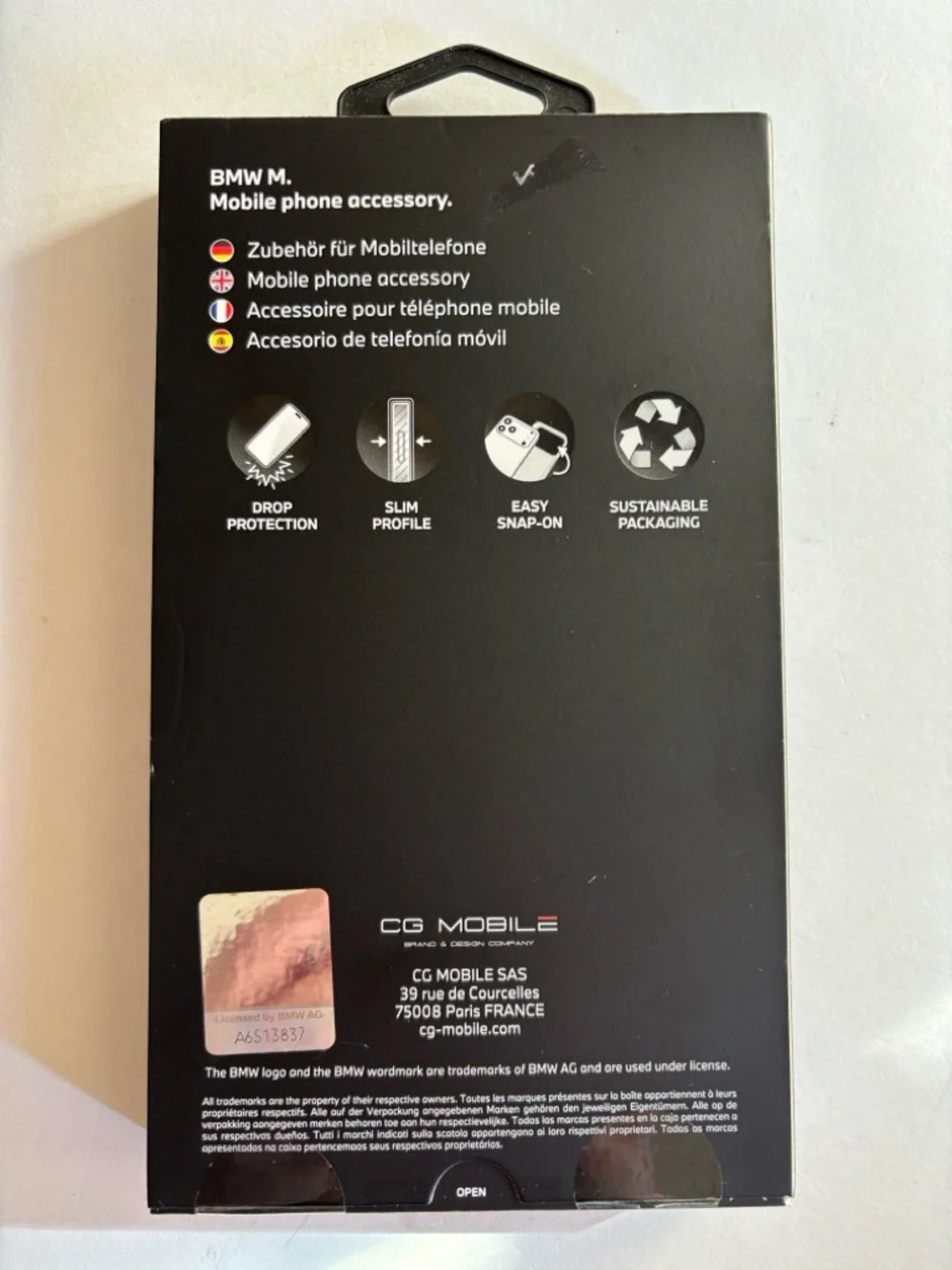 BMW case manufactured