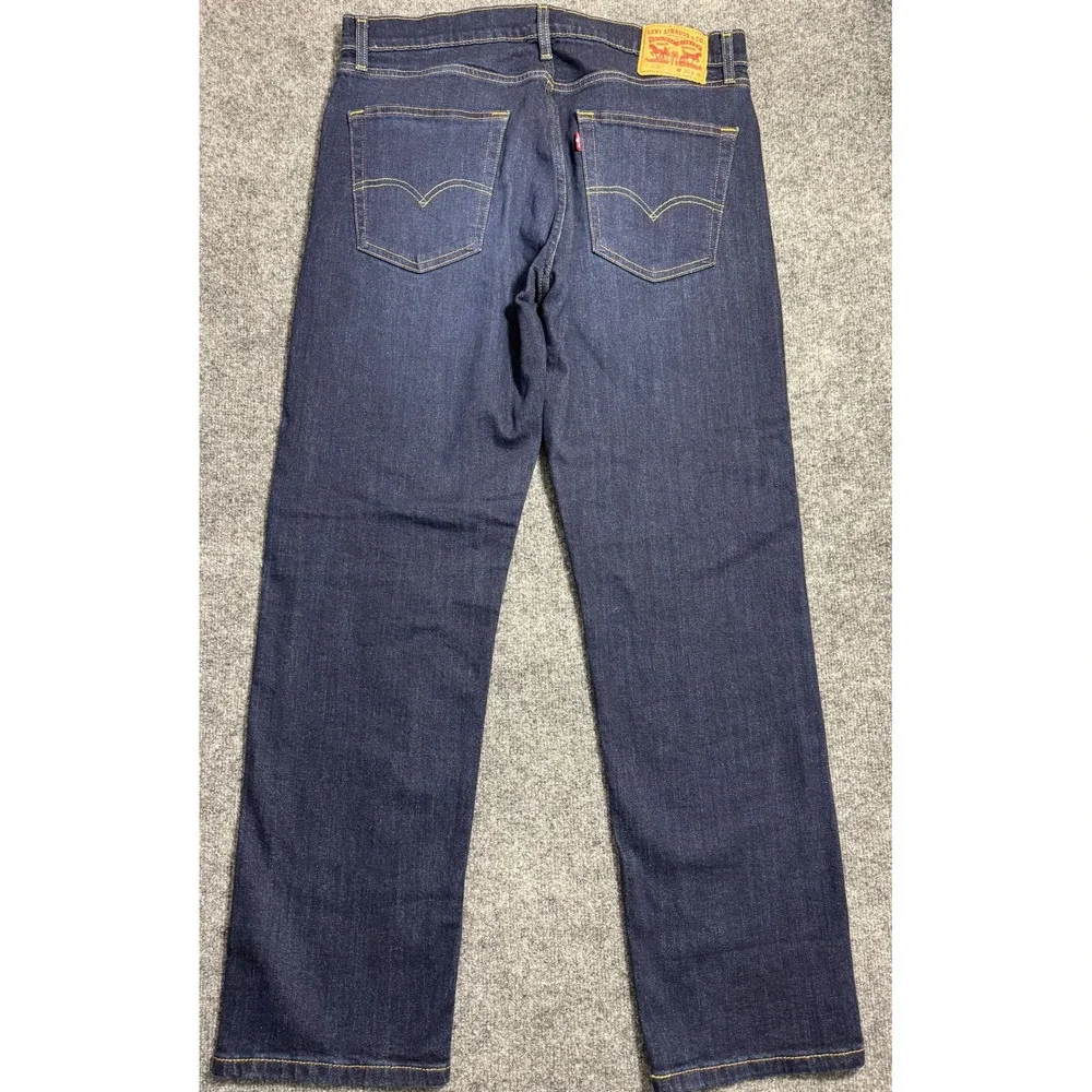 Levis 505 Regular Fit Mens Jeans 36×30 Dark Wash Blue Denim NWT