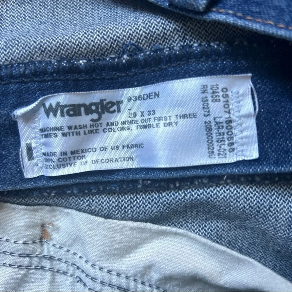 Wrangler Classic Original Cowboy Cut 936 Men's Blue Denim Jeans Size 29x33