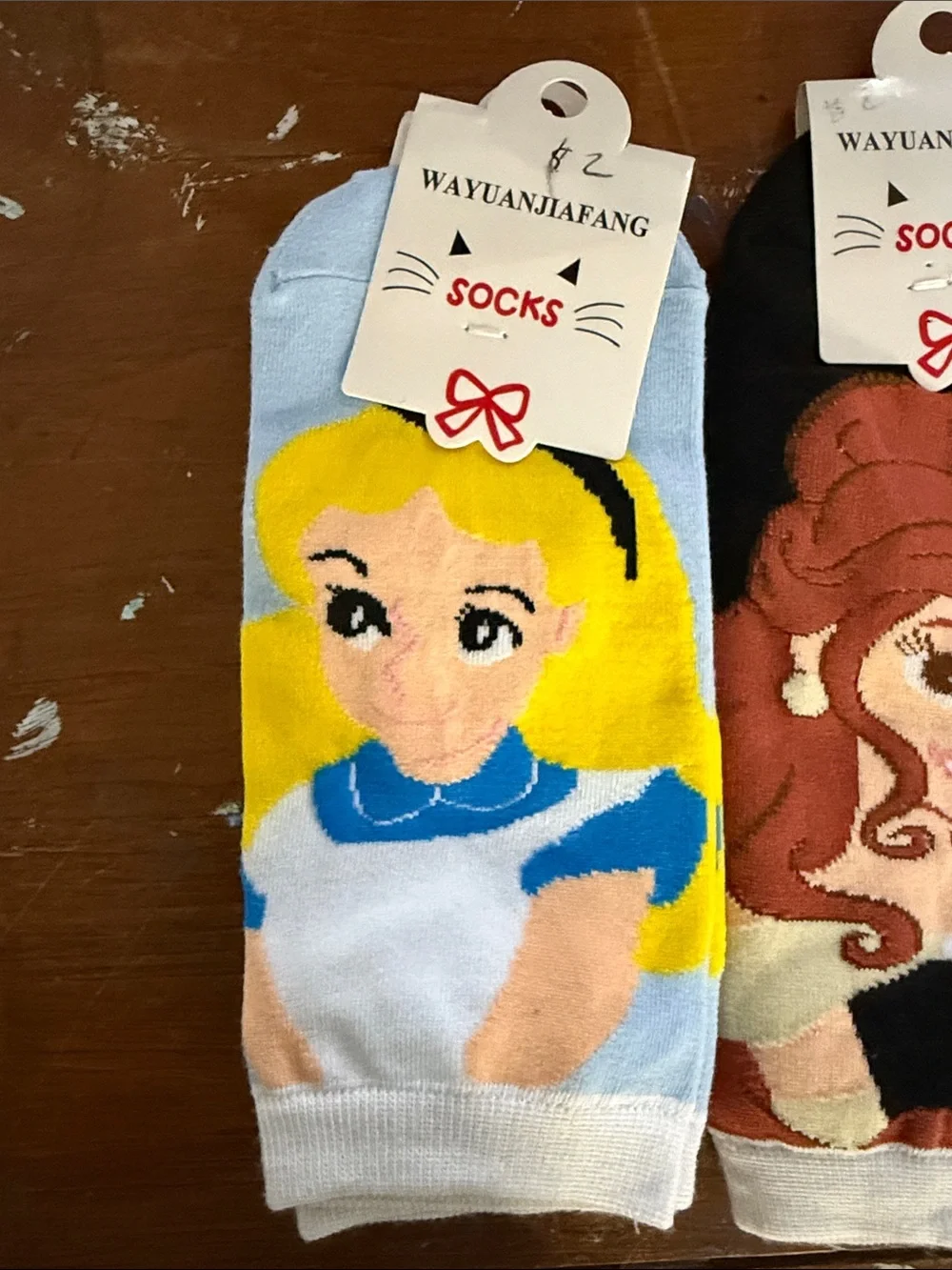 8 pair Cartoon Princess Ankle Socks - Multi Color