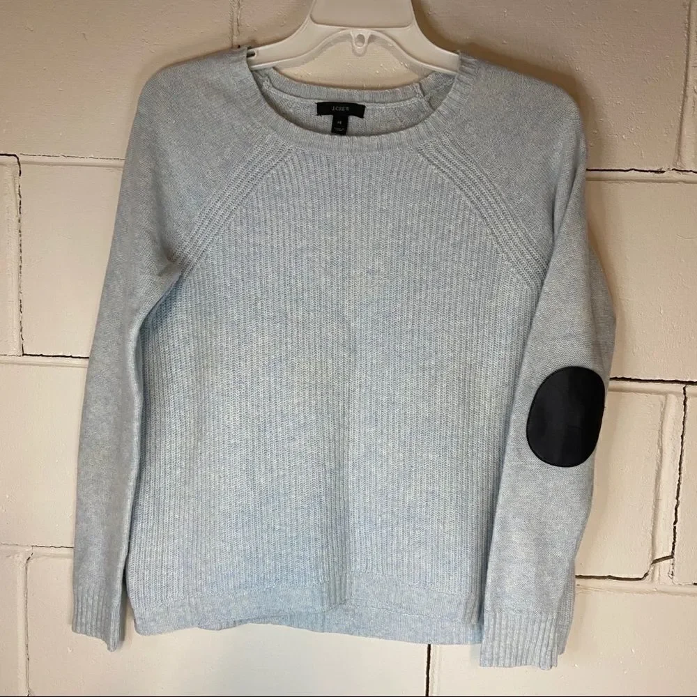 J. Crew | Wool Knit Elbow Patch Sweater size XS