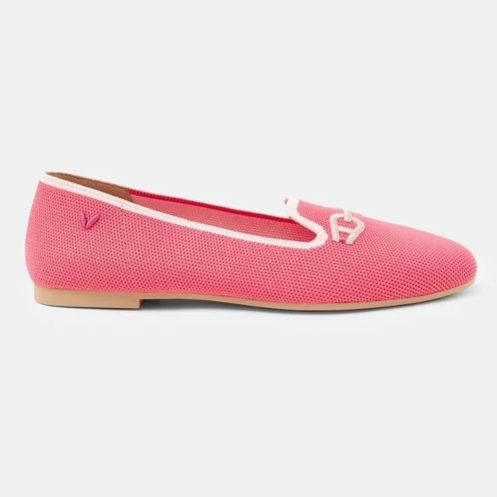 VIVAIA Loafer Hot Pink Knit‎ Comfort Flats New In Box Size EU/35 US/5