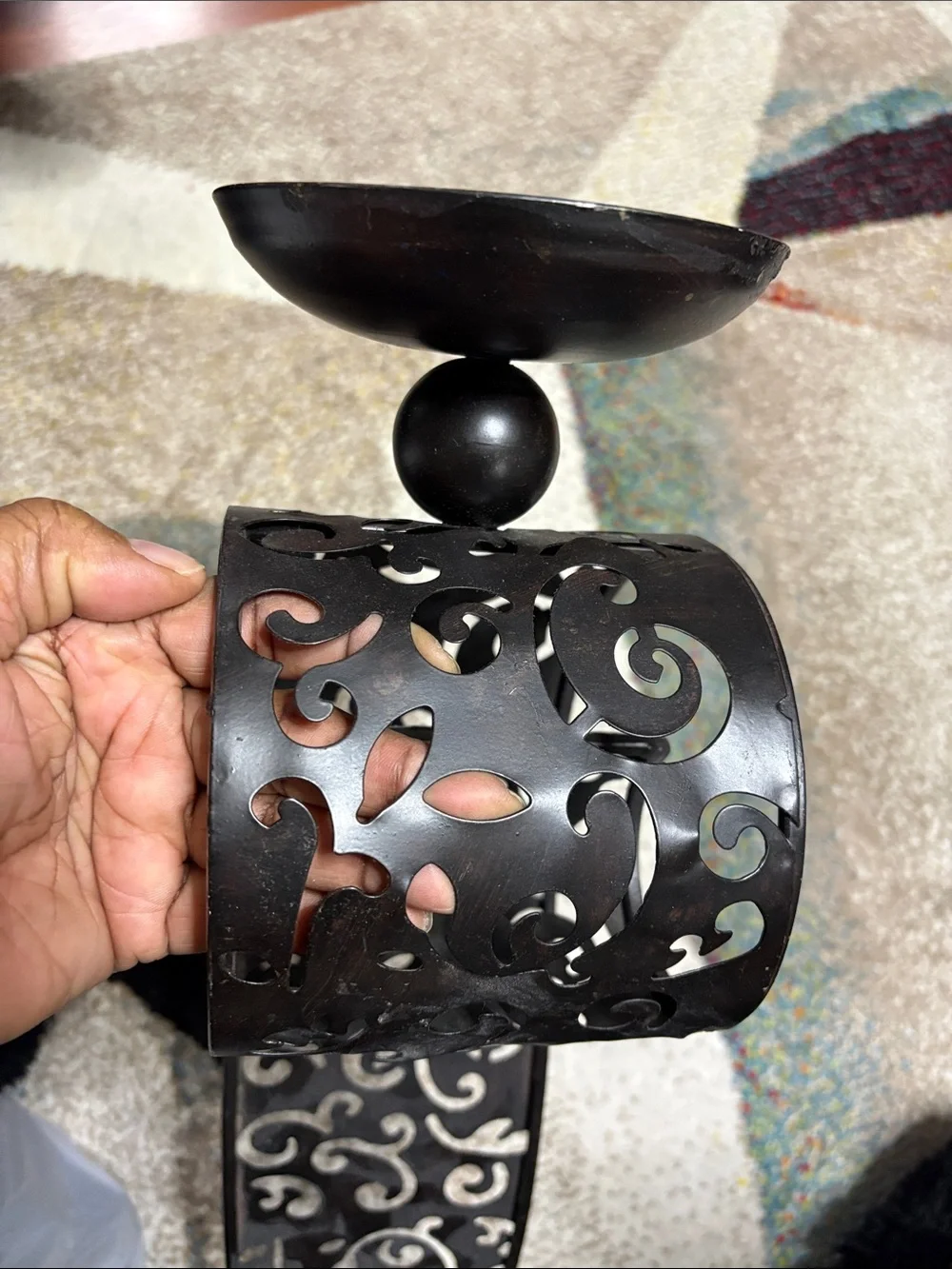 Pier 1 metal candle