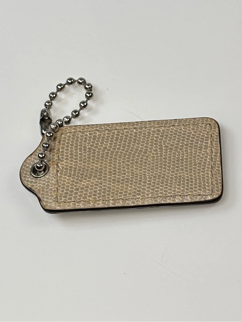 Coach leather key