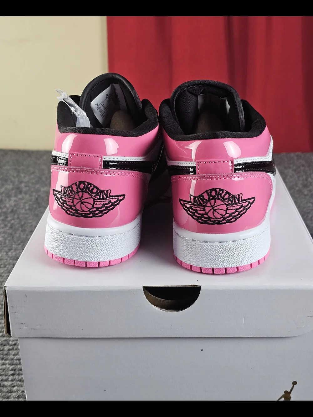 Air Jordan 1 Low SE Women's Pink Black White Sneakers