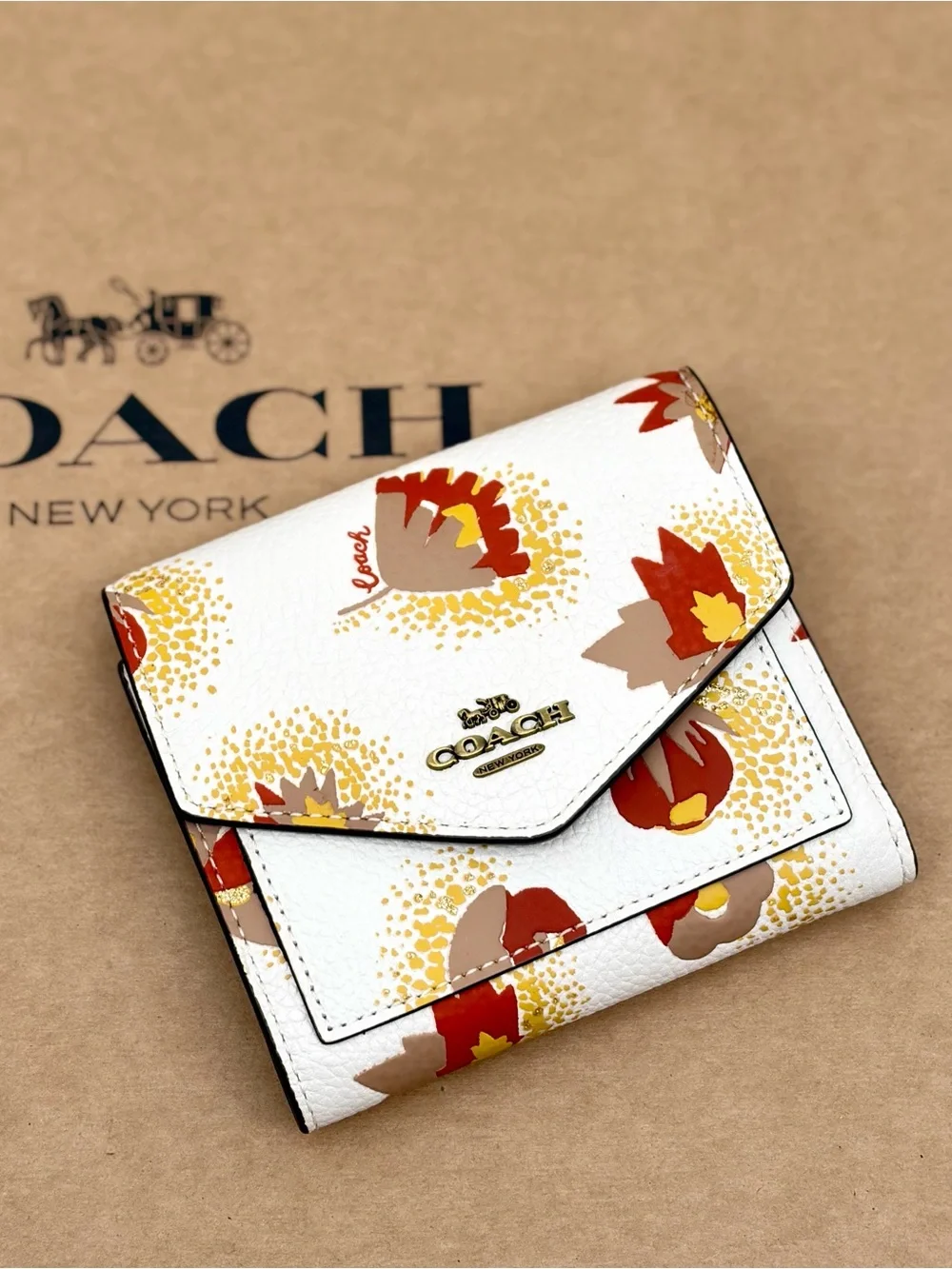 Coach Small Wallet With Floral Print