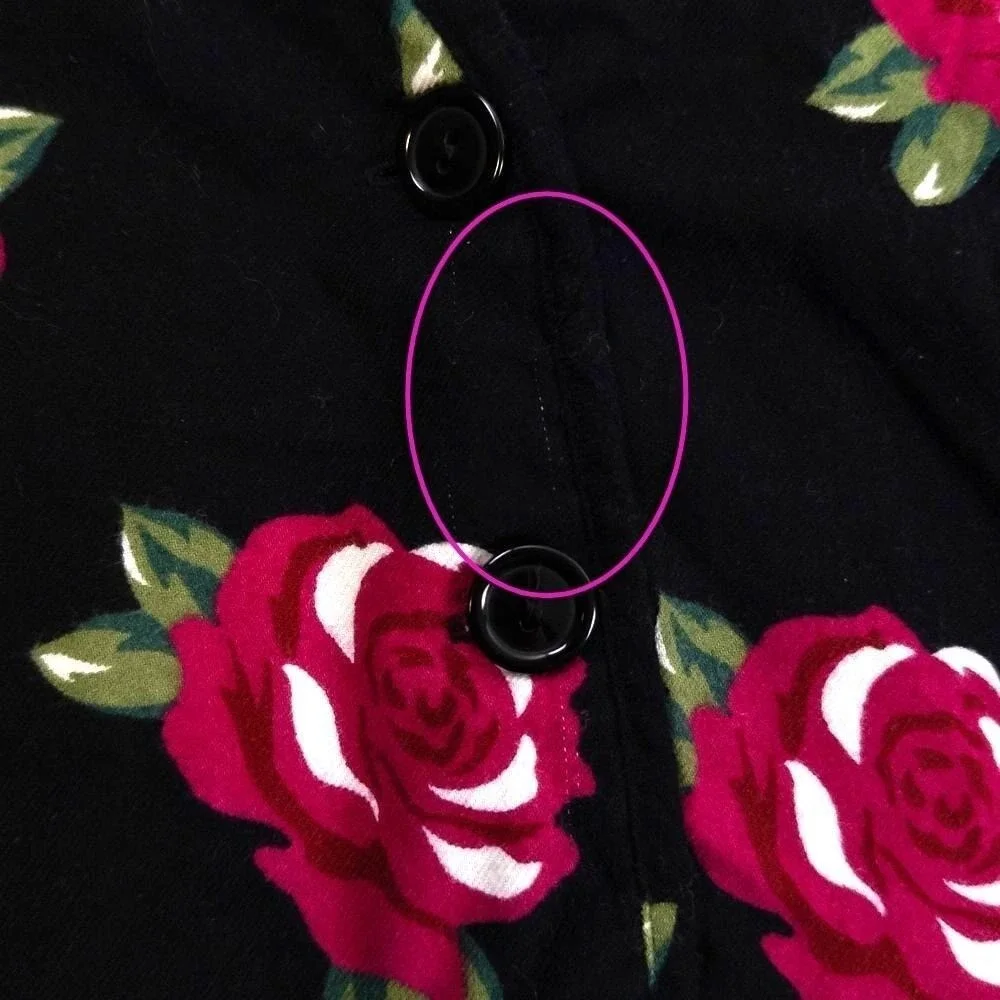 Vintage 90s Baby Togs Padded Rose Floral Print Jacket Boho Black‎ Pink Girls 24m