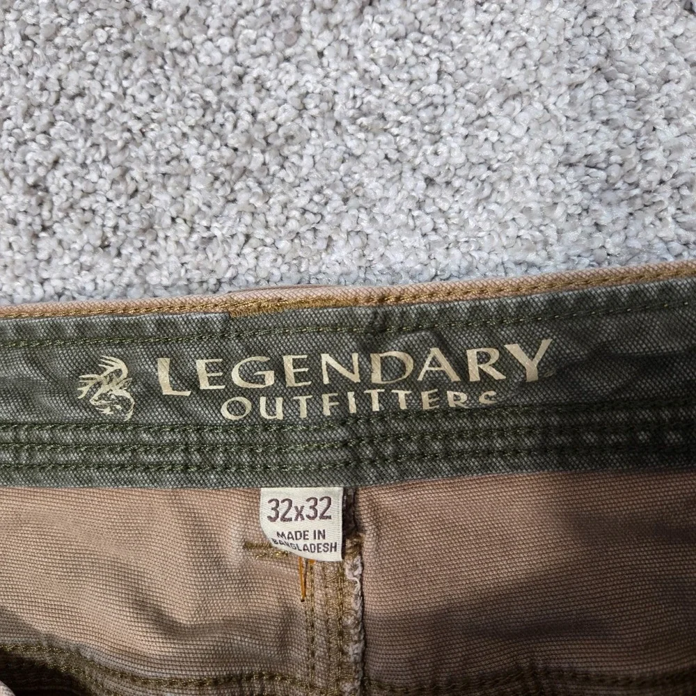 Legendary Whitetails stretch canvas Pants mens 32x32 Tan brown