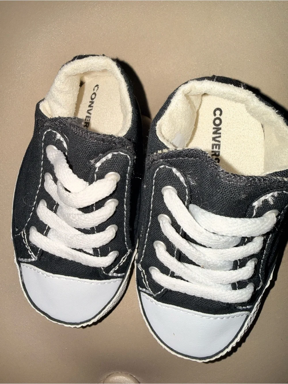 Converse Kids Black and White Canvas Sneakers