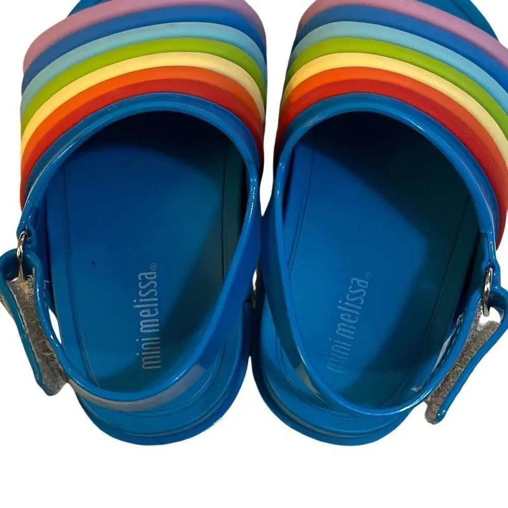 Mini Melissa Rainbow Beach Sandals