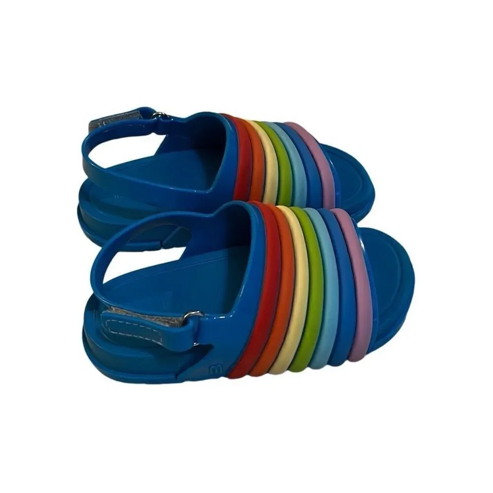 Mini Melissa Rainbow Beach Sandals