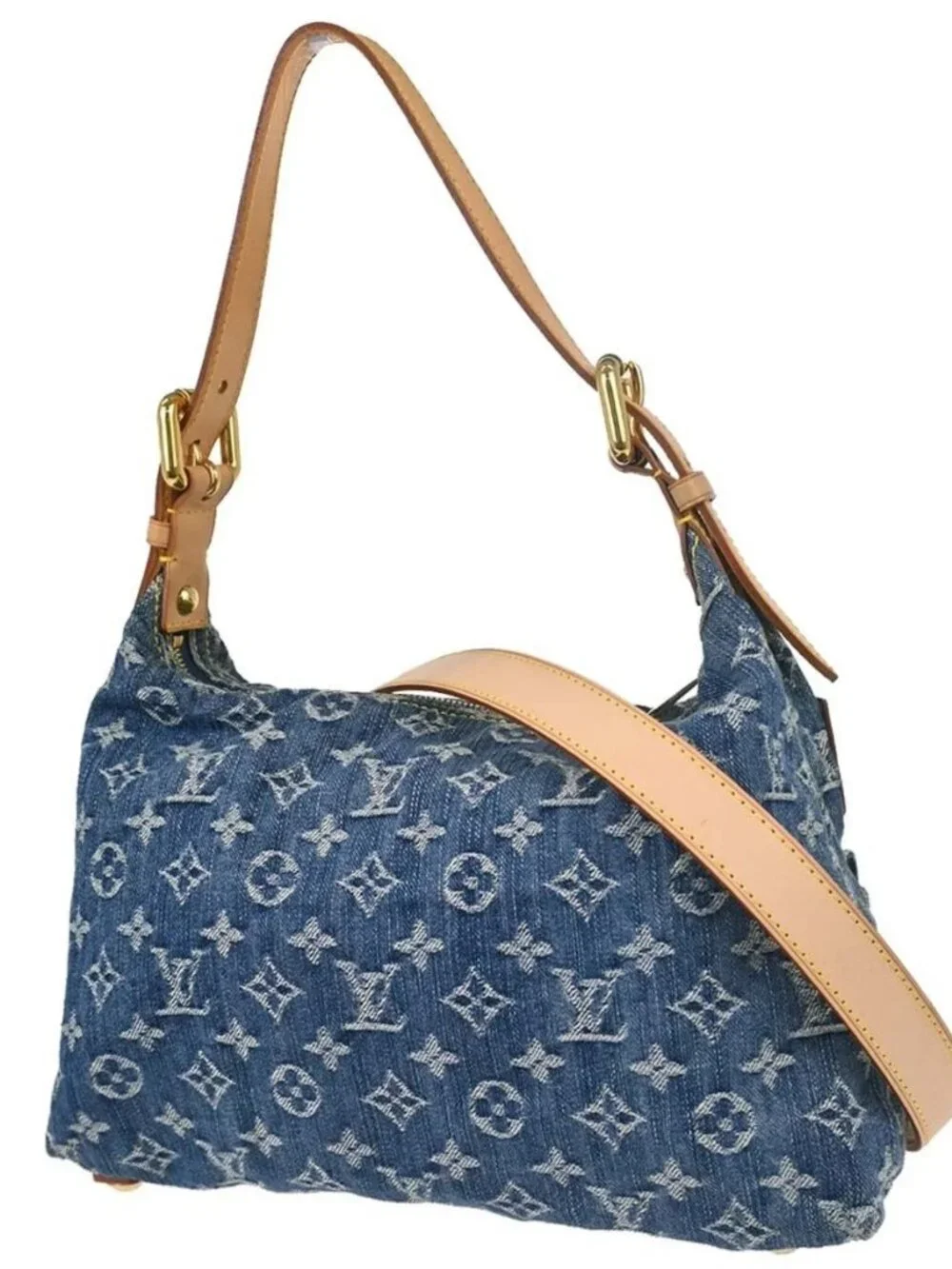 Louis Vuitton Blue Monogram Denim Baggy PM Shoulder Bag