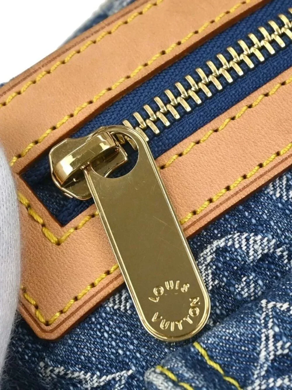 Louis Vuitton Blue Monogram Denim Baggy PM Shoulder Bag