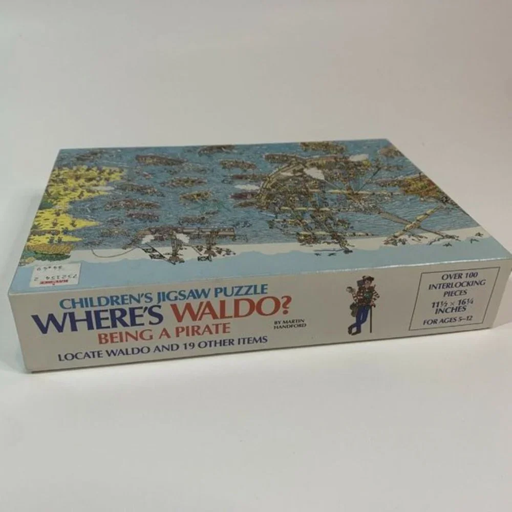 Vintage Jigsaw Puzzle Where’s‎ Waldo Pirate RARE