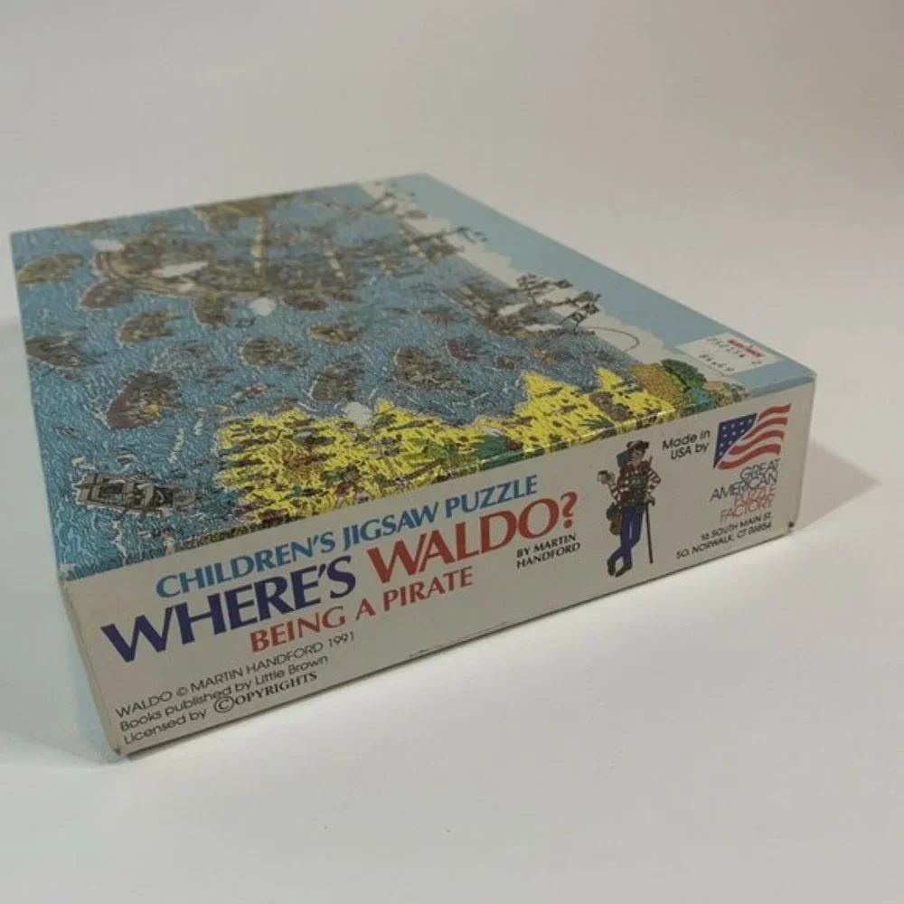 Vintage Jigsaw Puzzle Where’s‎ Waldo Pirate RARE