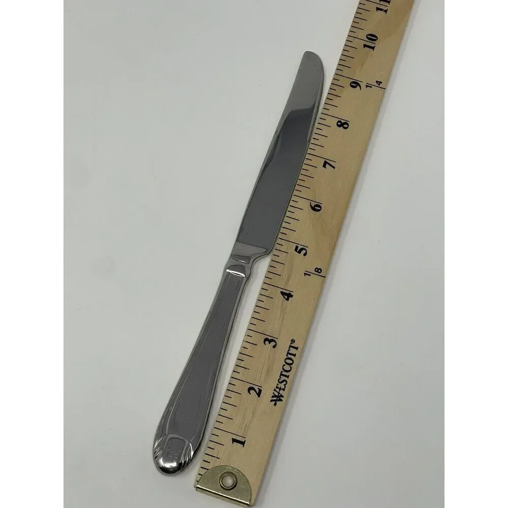 Oneida Garnet ALL GLOSSY Stainless 18/10 Dinner Place Knives 9 5/8” Set Of 3