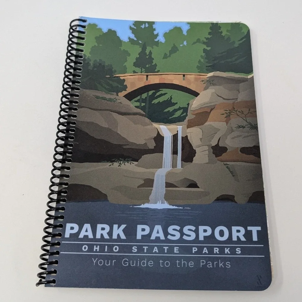 Ohio State‎ Parks Park Passport Guide 2023 Journal Spiral Bound ODNR Stickers