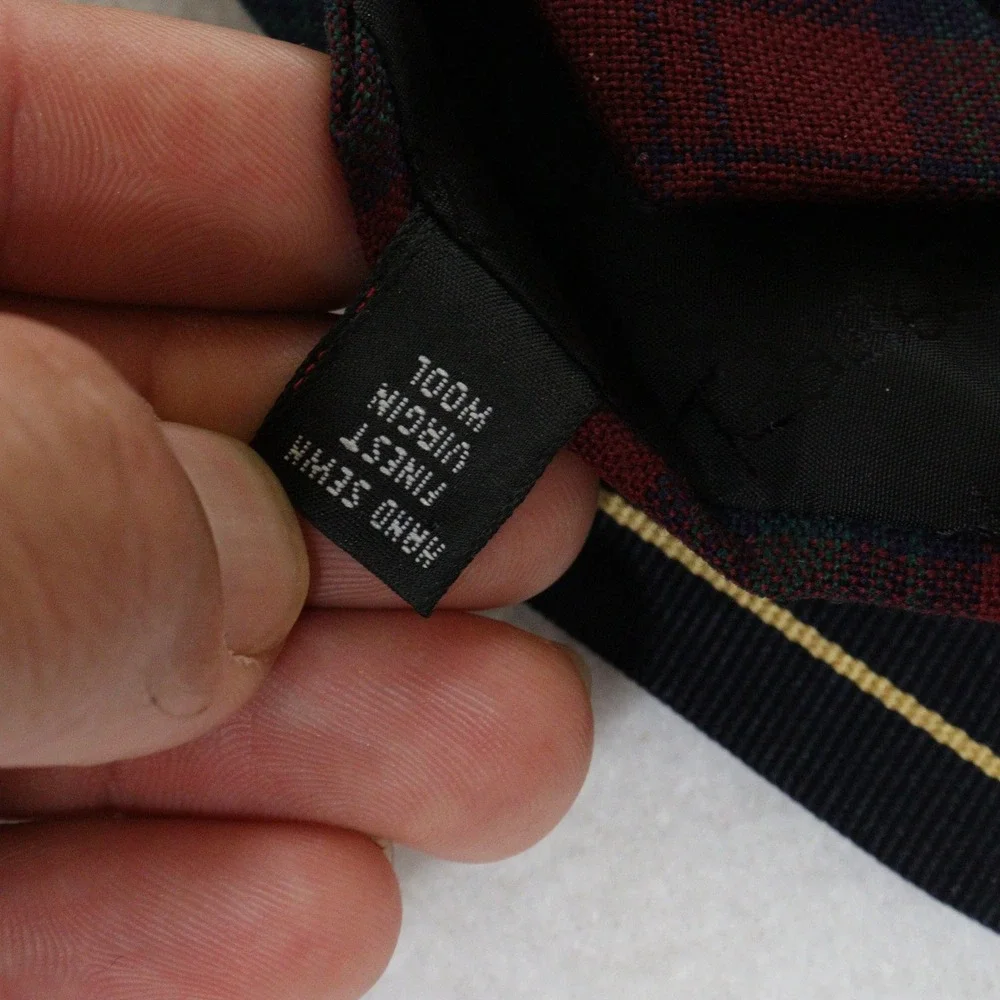 Vintage Robert Talbott Tie Set Plaid Striped Preppy Wool Silk Kids