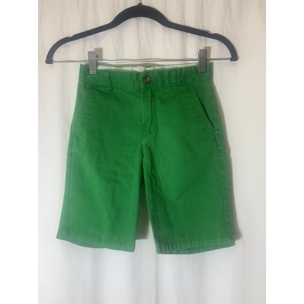 The Children's Place Boys Size 6 Green Pull‎ On Cargo Shorts P7